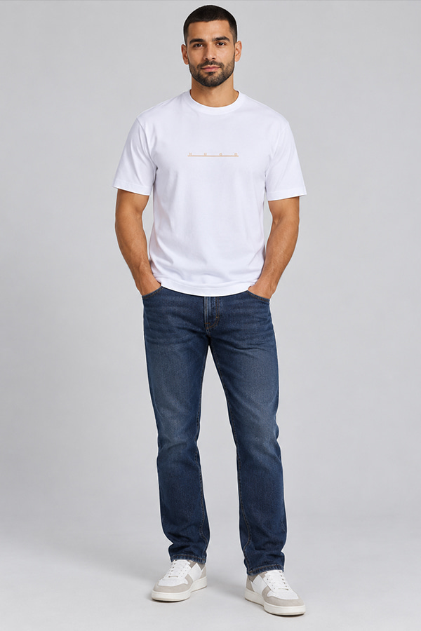 ΜΠΛΟΥΖΑ T-SHIRT HUGO - 100 ΛΕΥΚΟ